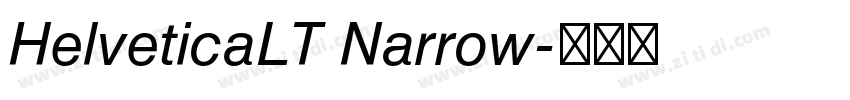 HelveticaLT Narrow字体转换